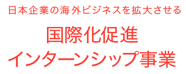 日本企業の海外ビジネスを拡大させる 国際化促進インターンシップ事業