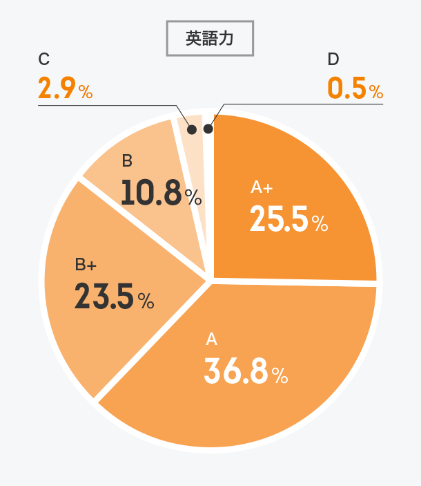 インターンの語学力