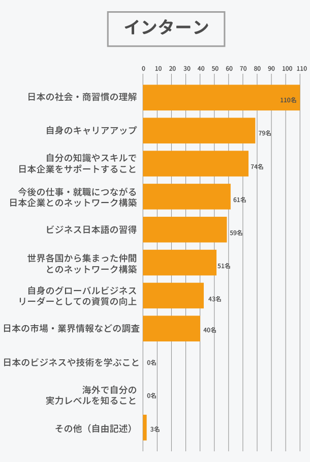 インターン受入の結果、実際に達成できた主な成果はどのようなものでしたか。インターンシップ